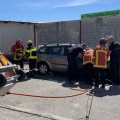 sapeurs-pompiers et sapeuses-pompières volontaires du SDIS 84 entrainement JM Autos Le Pontet 11 mai 2024