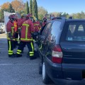 SOLDATS DU FEU : ENTRAIEMENT DES POMPIERS VOLONTAIRES D'AVIGNON chez JM AUTOS CASSE VENTE PIECES DETACHEES OCCASION ET VENTE VEHICULE ACCIDENTE 