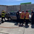 sapeurs-pompiers et sapeuses-pompières volontaires du SDIS 84 entrainement JM Autos Le Pontet 11 mai 2024