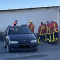 SOLDATS DU FEU : ENTRAIEMENT DES POMPIERS VOLONTAIRES D'AVIGNON chez JM AUTOS CASSE VENTE PIECES DETACHEES OCCASION ET VENTE VEHICULE ACCIDENTE 