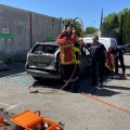 sapeurs-pompiers et sapeuses-pompières volontaires du SDIS 84 entrainement JM Autos Le Pontet 11 mai 2024