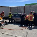 sapeurs-pompiers et sapeuses-pompières volontaires du SDIS 84 entrainement JM Autos Le Pontet 11 mai 2024