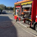 SOLDATS DU FEU : ENTRAIEMENT DES POMPIERS VOLONTAIRES D'AVIGNON chez JM AUTOS CASSE VENTE PIECES DETACHEES OCCASION ET VENTE VEHICULE ACCIDENTE 