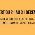 VENTE PIECES DETACHEES OCCASION OUVERT DU 21/12/2020 AU 31/12/2020