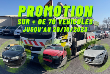 PROMOTION SUR + DE 70 VEHICULES ACCIDENTES