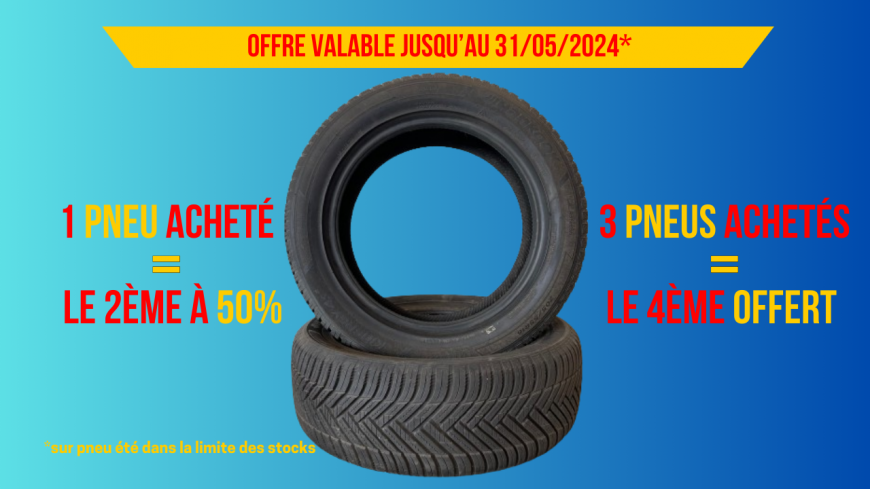 Promotion pneus d'occasion  jm autos casse le pontet Vaucluse Avignon 