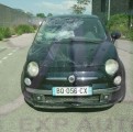 FIAT 500 1.2I 69CH VEHICULE ACCIDENTE VENTE PIECES DETACHEES OCCASION FACE AVANT