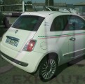 VENTE PIECES DETACHEES OCCASION FIAT 500 1.3 JTD 75 LOUNG VÉHICULE ACCIDENTE 3/4 ARRIERE DROIT