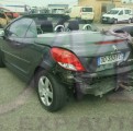 vente pièces détachées d'occasion de PEUGEOT 207 CC 1.6 VTI 16V 120 SERIE 64 VEHICULE ACCIDENTE ARRIERE GAUCHE