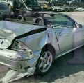 MERCEDES SLK 230 KOMPRESSOR AUTO  VEHICULE ACCIDENTE A LA VENTE 3/4 ARRIERE DROIT