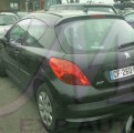 PEUGEOT 207 1.4 VTI 16V SERIE 64 3 PORTES VEHICULE ACCIDENTE ARRIERE GAUCHE ET VENTE PIECES DETACHEES OCCASION 