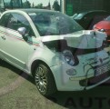 VENTE PIECES DETACHEES OCCASION FIAT 500 1.3 JTD 75 LOUNG VÉHICULE ACCIDENTE 3/4 AVANT DROIT